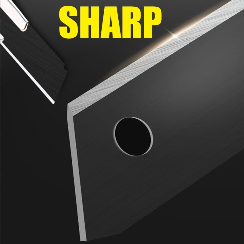 10 ชิ้น/เซ็ต 18 มม.ใบมีดตัด Sharp Heavy Duty มีดเหล็กคาร์บอนสีดํา Sk5 Refill รูปที่ 4