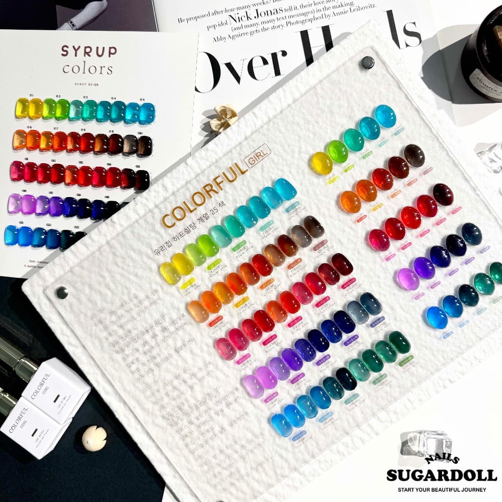 ในBangkok สีเจลไซรัป 25 สี COLORFUL GIRL สีทาเล็บเจล สีลูกกวาด สีเจลทาเล็บ รูปที่ 1