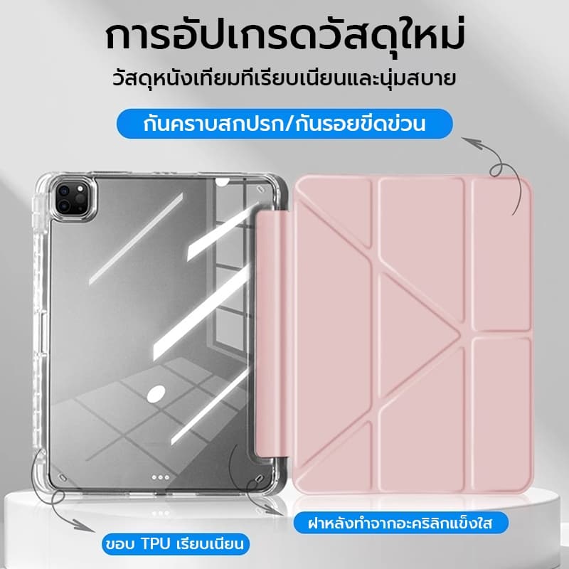 OSGEERเคส iPad Air 8/7 M4/M3 11นิ้ว 16 โหมดพับ เคส iPad Air 8 M4 11นิ้ว เปิด/ปิดหน้าจออัตโนมัติ, สําหรับ iPad Air 11, Pro 11th Gen และหลายรุ่น เคสไอแพด เคส iPad รูปที่ 2