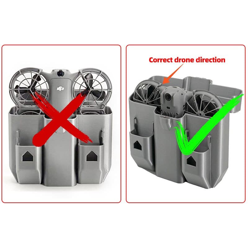 กล่องเก็บของแบบพกพาสำหรับ DJI Neo 2 เคสป้องกันแบบพิมพ์ 3 มิติ กระเป๋าพกพากันฝุ่น อุปกรณ์เสริม รูปที่ 3