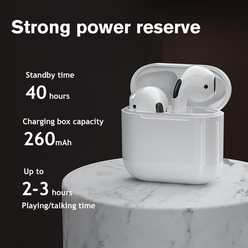 หูฟังบลูทูธไร้สาย TWS Pro 6 บลูทูธ 5.0 หูฟังบลูทูธพร้อมไมโครโฟนไฮไฟสเตอริโอชุดหูฟังไร้สาย ควบคุมแบบสัมผัส ลดเสียงรบกวน เชื่อมต่อรองรับphone Android รูปที่ 3