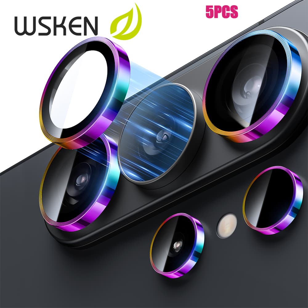 WSKEN 5pcs กล้องหลัง Samsung S26Ultra S25Ultra ฟิล์มกระจก เอชดี 9H การป้องกันการตก Camera Lens ป้องกันแสงสะท้อน for ซัมซุง S24Ultra ฟิล์มกล้อง รูปที่ 1