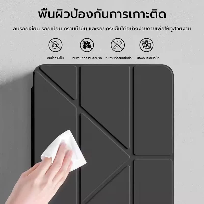 OSGEER Y พับพร้อมที่ใส่ดินสอสําหรับ iPad 12th 11th 10th Generation A16 2025 Air 8/7/ 6 11/ นิ้ว M4 M3 M2/Air 5/4 10.9/Pro 11/13 นิ้ว M4/M5 Auto Sleep/W โคฟ รูปที่ 2