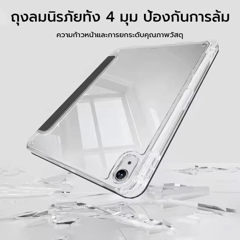 OSGEER Y พับพร้อมที่ใส่ดินสอสําหรับ iPad 12th 11th 10th Generation A16 2025 Air 8/7/ 6 11/ นิ้ว M4 M3 M2/Air 5/4 10.9/Pro 11/13 นิ้ว M4/M5 Auto Sleep/W โคฟ รูปที่ 3