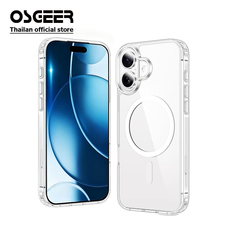 OSGEER HD Hard Casing เคสโทรศัพท์สําหรับ iPhone 11 12 13 14 15 16 16e 17 Air Pro Max Plus เคสกันกระแทก ip 17promax 13promax รูปที่ 8