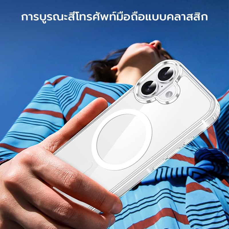 OSGEER HD Hard Casing เคสโทรศัพท์สําหรับ iPhone 11 12 13 14 15 16 16e 17 Air Pro Max Plus เคสกันกระแทก ip 17promax 13promax รูปที่ 7
