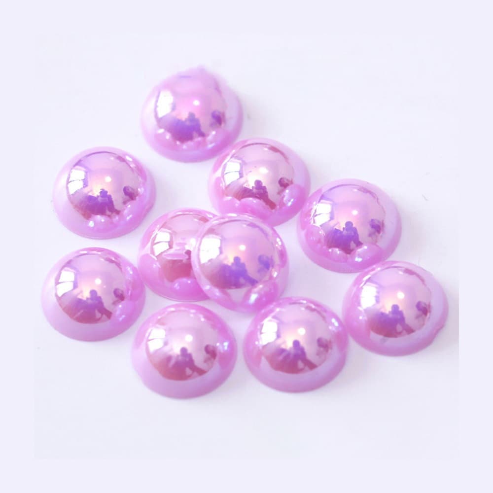 ABS ไข่มุกครึ่งวงกลมสีสันสดใส 2 3 4 5 6 มม.ABS เลียนแบบไข่มุก DIY เครื่องประดับอุปกรณ์เสริม รูปที่ 8