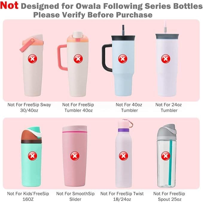 ซิลิโคนขวดน้ํา Boot สําหรับ Owala 24oz 32oz 40oz, ป้องกันขวดด้านล่างฐานสําหรับ Owala FreeSip Twist และ Flip Flask ขวด รูปที่ 2