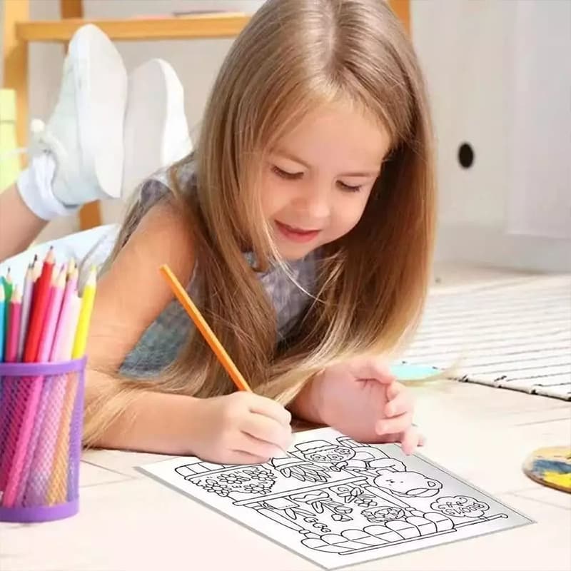 สมุดระบายสี หนังสือภาพวาดกราฟฟิตีเพื่อการศึกษา Doodles Book ผู้ใหญ่และวัยรุ่น ของเล่นเด็ก สมุดระบายสีเด็ก รูปที่ 7