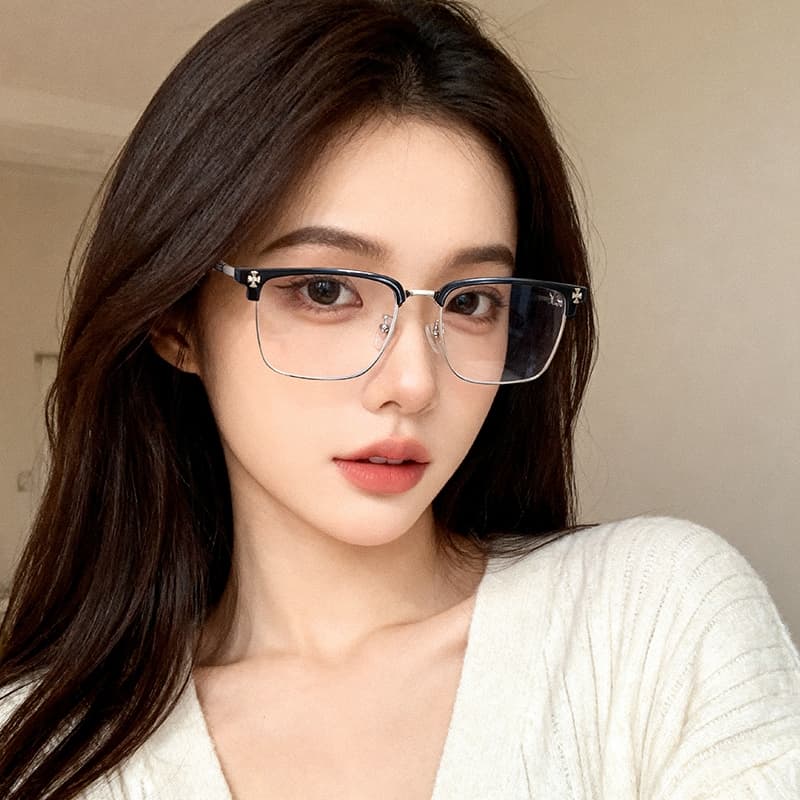 Cyxus Square Frame Blue Light Blocking Glasses with Business-like Design ได้อย่างมีประสิทธิภาพ 8252 รูปที่ 3