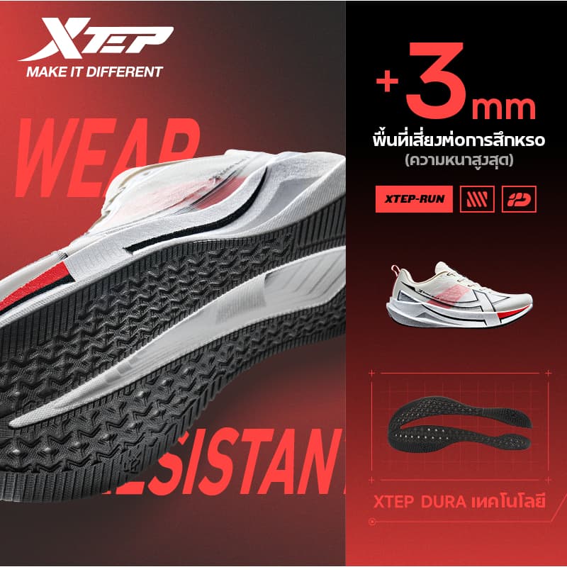 2000KM 5.0 | New color for the Year of the Horse รองเท้าวิ่งฝึกซ้อมสำหรับผู้ชาย รุ่น D18 พื้นรองเท้าทนทานระดับการบิน รูปที่ 6