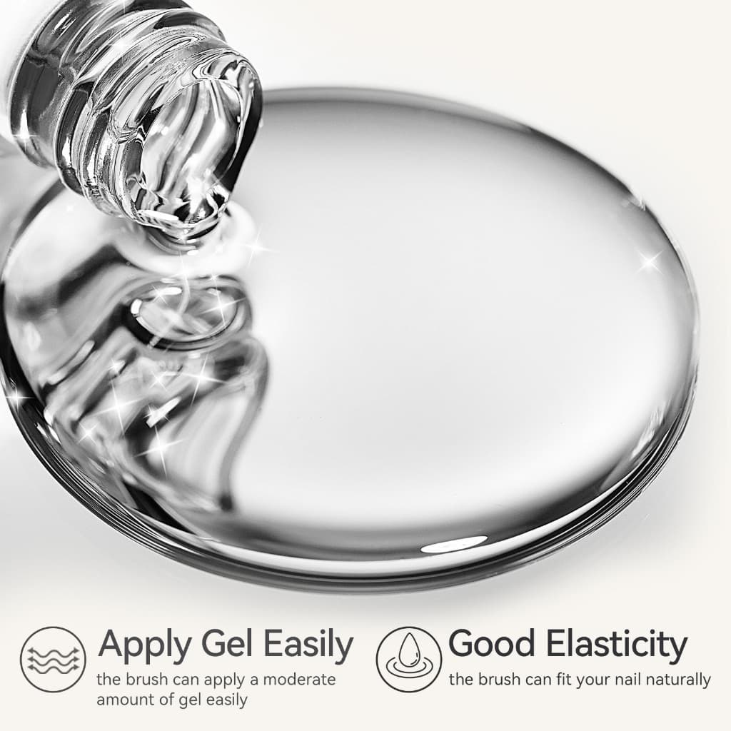BORN PRETTY Gel Nail Polish Super Top Coat Base Gel Set ชุดเพ้นท์เล็บติดทนนาน 15ml รูปที่ 5