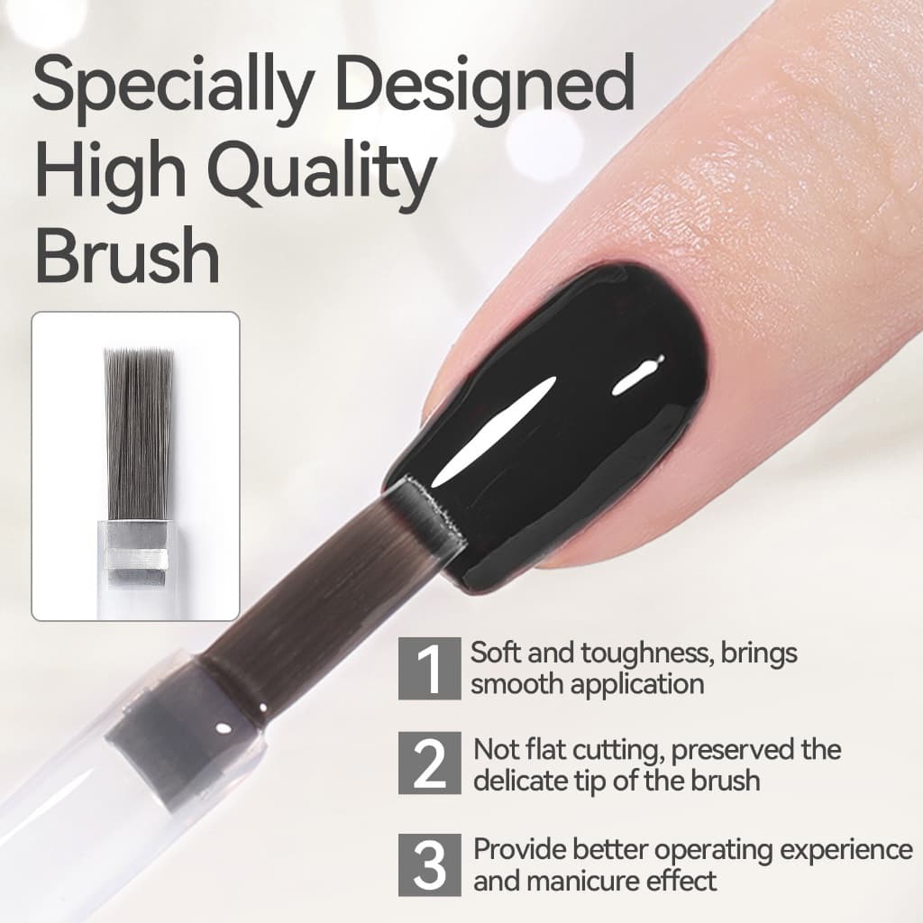 BORN PRETTY Gel Nail Polish Super Top Coat Base Gel Set ชุดเพ้นท์เล็บติดทนนาน 15ml รูปที่ 6
