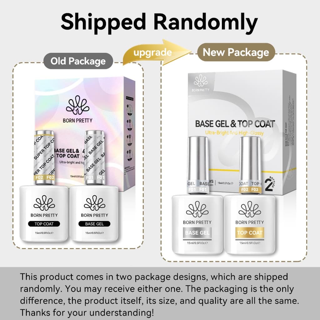 BORN PRETTY Gel Nail Polish Super Top Coat Base Gel Set ชุดเพ้นท์เล็บติดทนนาน 15ml รูปที่ 9