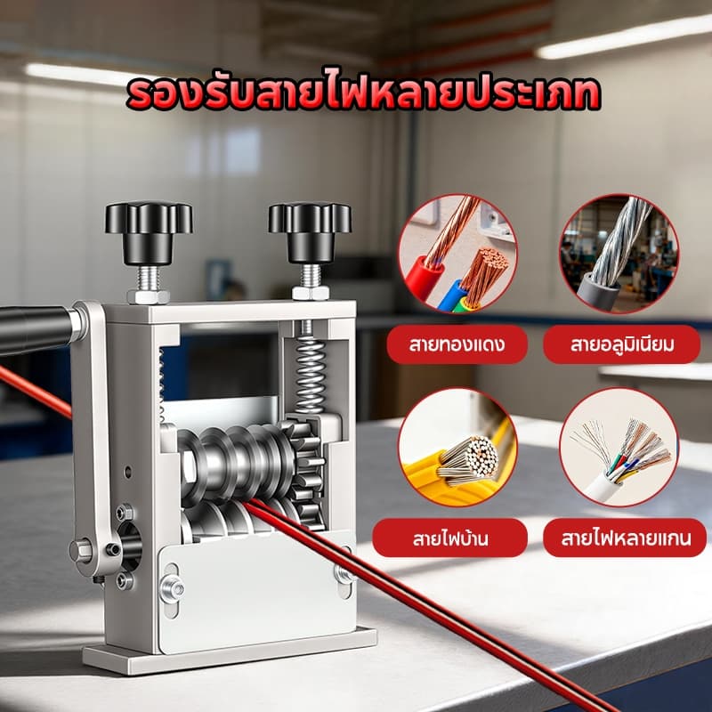 SOARFLY ปอดสายได้1-25มิล เครื่องปอกสาย สายเคเบิลแบบถอดได้ ประสิทธิภาพสูง ไฟทองแดง สายไฟ เร็วมือ 10 เท่า! รูปที่ 8
