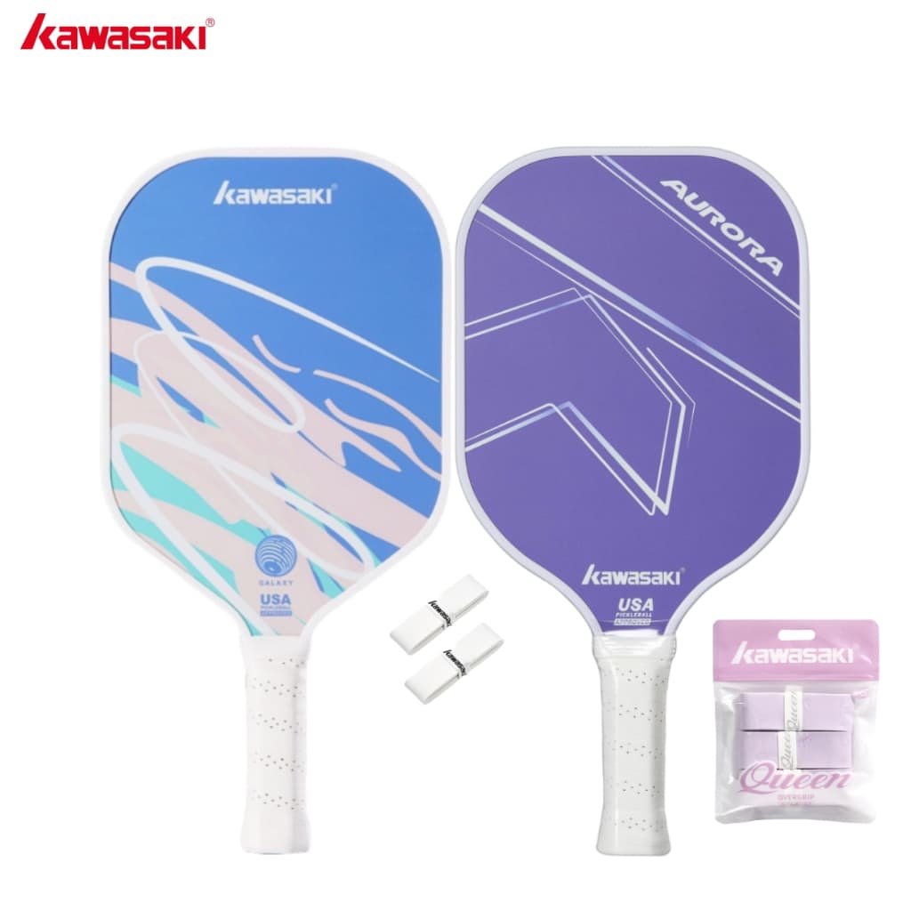 KAWASAKI คาวาซากิ Pickleball Paddle GALAXY&AURORA 220g ไฟเบอร์กลาส Pickle Racket สําหรับผู้เริ่มต้นโจมตี รูปที่ 1