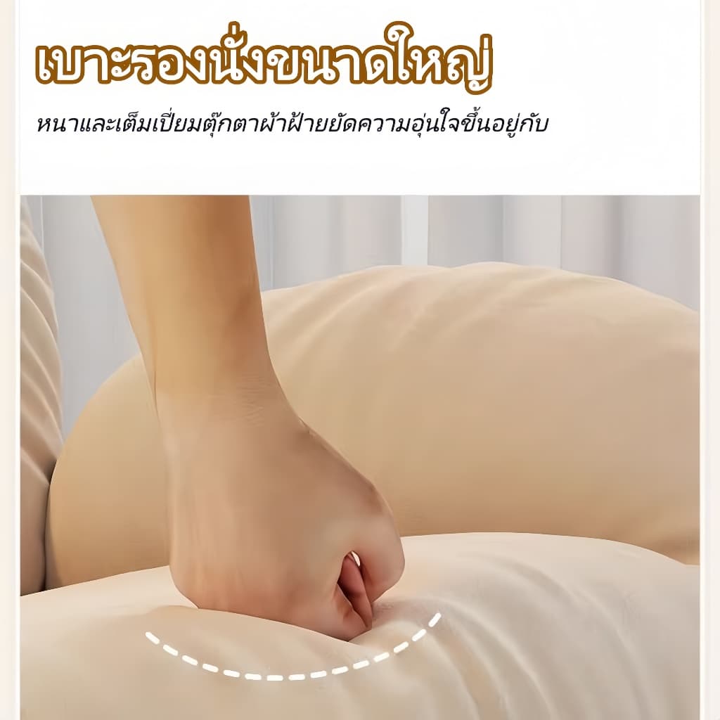 360 องศาหมุนเดี่ยวโซฟา Lazy เรียบง่ายสไตล์ยุโรปชั้นเลานจ์เก้าอี้สบายกลับหมุนได้ รูปที่ 6