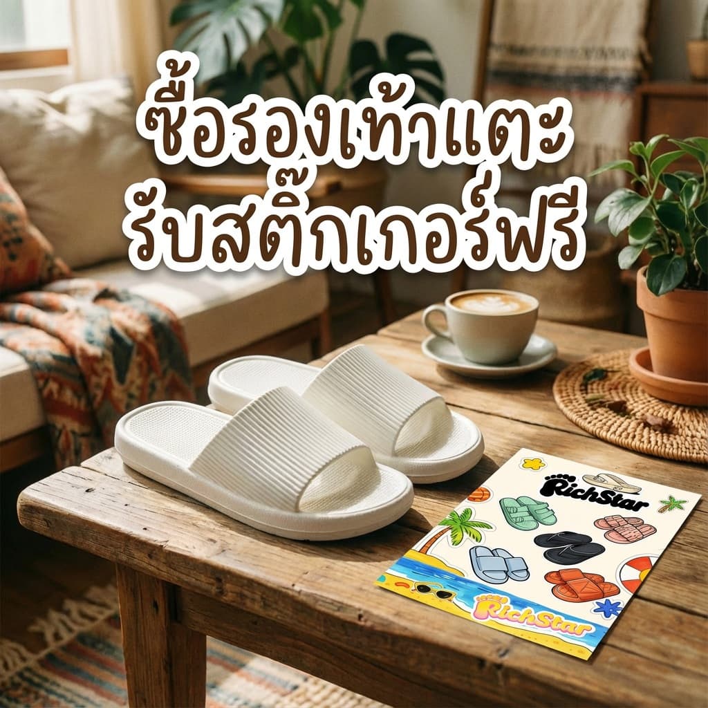 สติ๊กเกอร์รองเท้าแตะการ์ตูนสุดน่ารัก RichStar ทุกขั้นตอน จุดพิเศษน่ารัก!ของขวัญ บวก ขนาด · สติกเกอร์ซับน่ารักสุดพิเศษ ของขวัญพร้อมออเดอร์ โพสต์โชคลาภเล็กพิเศษน้อย ได้น่ารัก "สติ๊กเกอร์" ทุกขั้นตอนในชีวิต รูปที่ 9