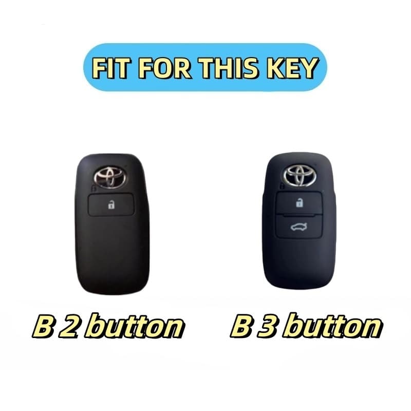 สําหรับ Toyota Yaris Ativ Cross 2022-2025 Raize Veloz 2022-2025 AVANZA Wigo 2023-2025 ฝาครอบกุญแจรีโมทกุญแจโลหะ Fob Shell พวงกุญแจ รูปที่ 2