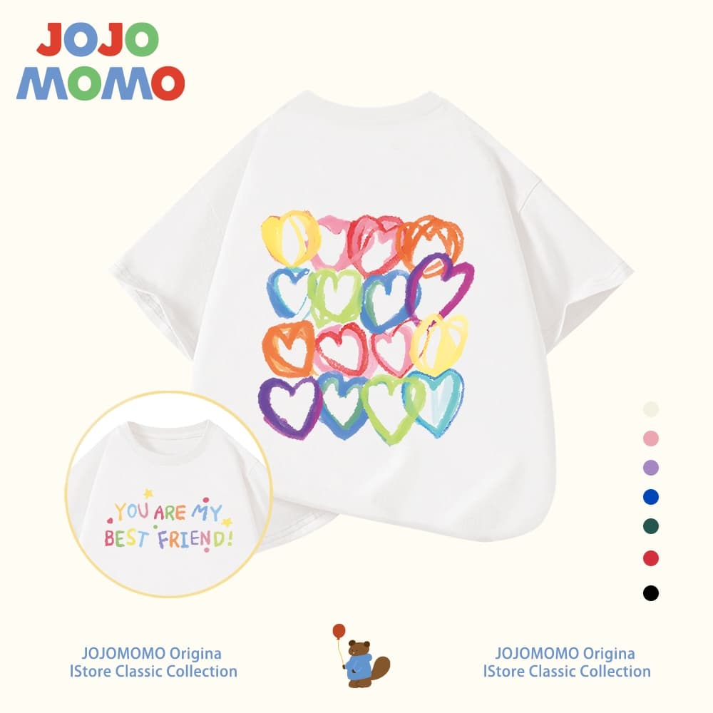 เสื้อยืดสั้นแม่ลูก เสื้อยืดเด็ก ผ้าฝ้าย 100% ใส่สบาย ระบายอากาศ เหมาะเที่ยวครอบครัว พร้อมหน้าพร้อมตา ส่งด่วนภายใน 24 ชม. จากกทม รูปที่ 4
