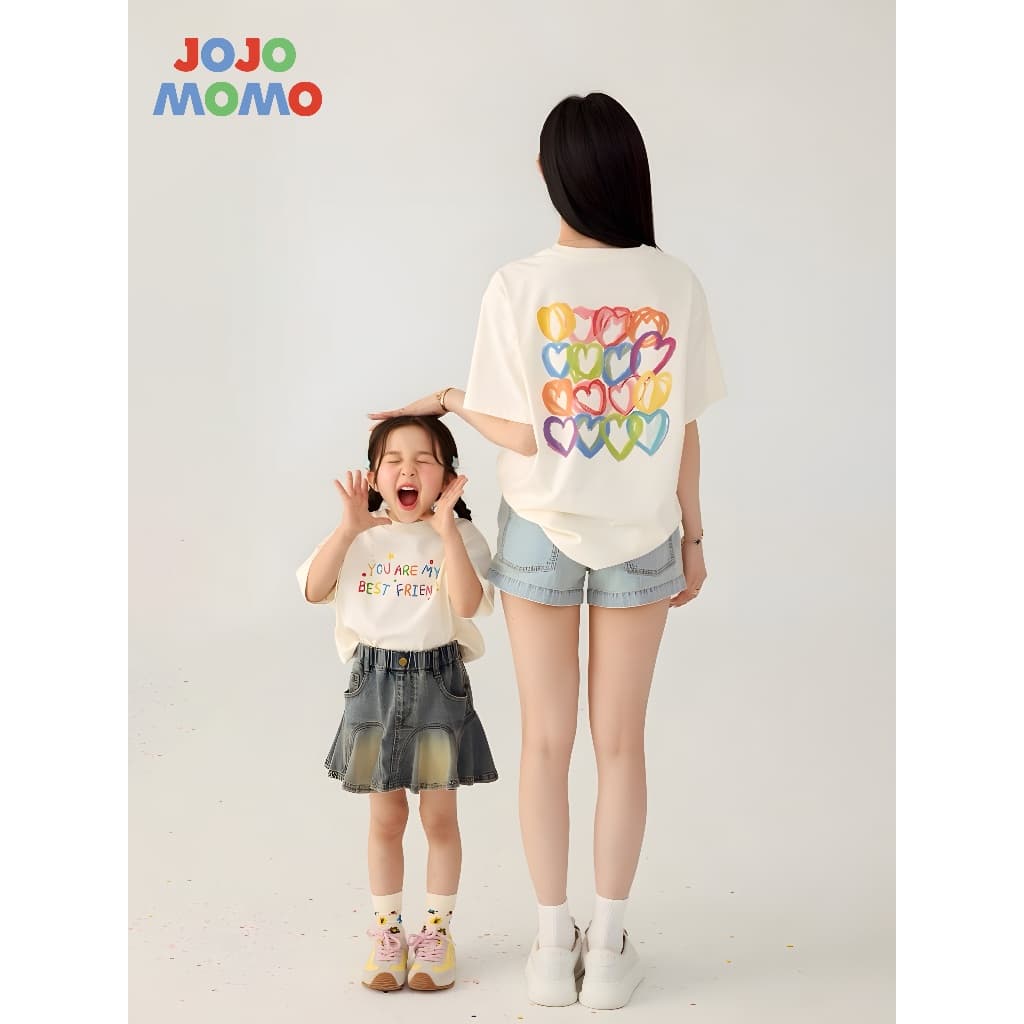 เสื้อยืดสั้นแม่ลูก เสื้อยืดเด็ก ผ้าฝ้าย 100% ใส่สบาย ระบายอากาศ เหมาะเที่ยวครอบครัว พร้อมหน้าพร้อมตา ส่งด่วนภายใน 24 ชม. จากกทม รูปที่ 3