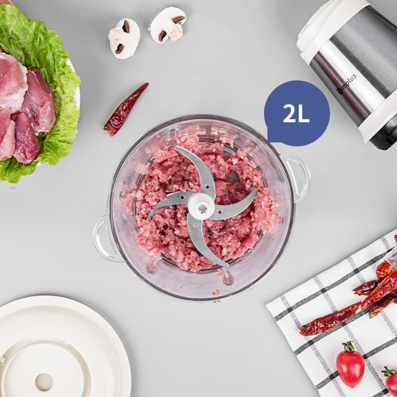 Simplus×PP Krit เครื่องบด เครื่องบดเนื้อ Meat Grinders 2L เครื่องผสมอาหารไฟฟ้า เนื้อบด ผักบด เครื่องปั่นเนื้ออัตโนมัติ DDJR003 รูปที่ 9