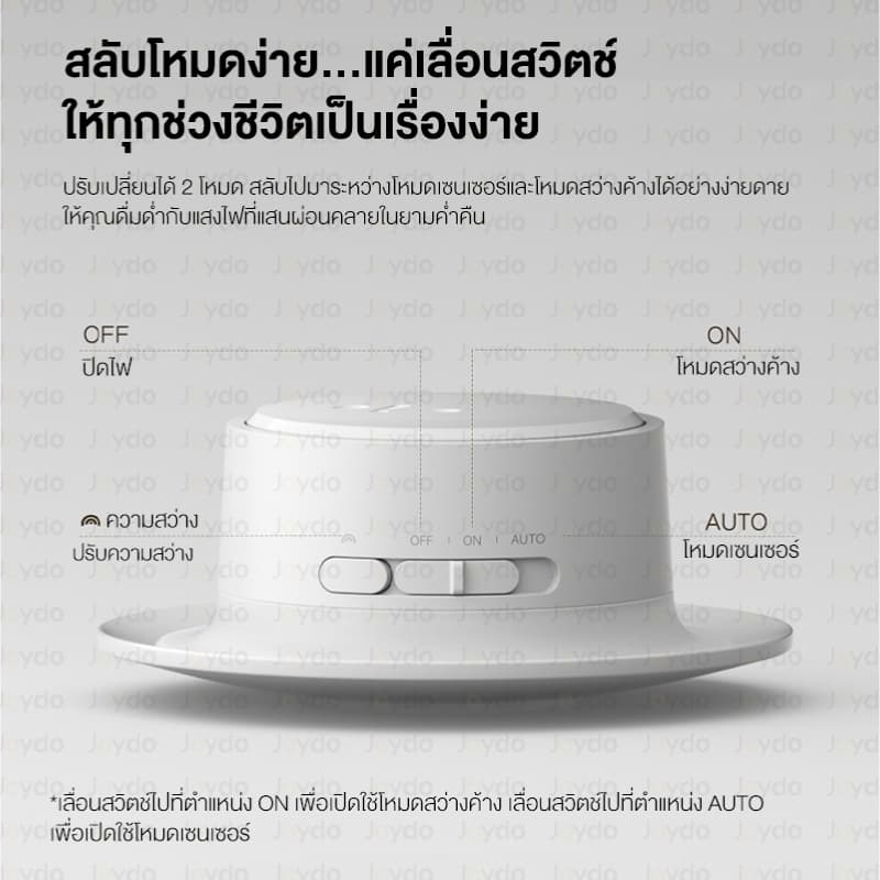 Xiaomi Mijia Night Light 3 ไฟกลางคืน ไฟส่องสว่างกลางคืน ไฟเซ็นเซอร์ เซ็นเซอร์หลอดไฟ รองรับการชาร์จ type-c ปรับได้ 600 mAh รูปที่ 6