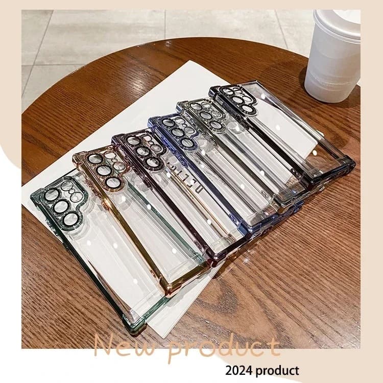 เคสโปร่งใสด้วยไฟฟ้าสําหรับ Samsung Galaxy S26 Ultra S25 S24 S22 S21 S23 Ultra S25 FE Plus Clear กันกระแทกกล้องป้องกัน Hard Casing รูปที่ 8