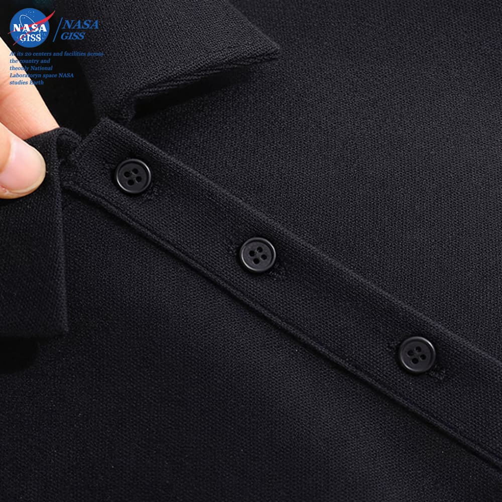 NASA เสื้อโปโล ผู้ชายผู้หญิง ทรงสวย summer POLO แมวพ็อกเก็ต พิมพ์ลาย ผ้าเย็นใส่สบายโพลีเอสเตอร์ ระบายอากาศ รูปที่ 8