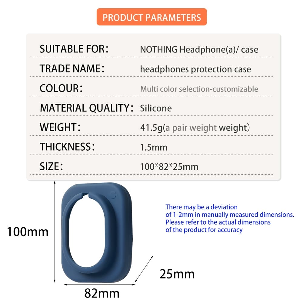 สําหรับ Nothing Headphone เคสป้องกันหูฟังแบบติดศีรษะ Skin friendly soft Protective shell ป้องกันการตกและกันฝุ่น รูปที่ 2