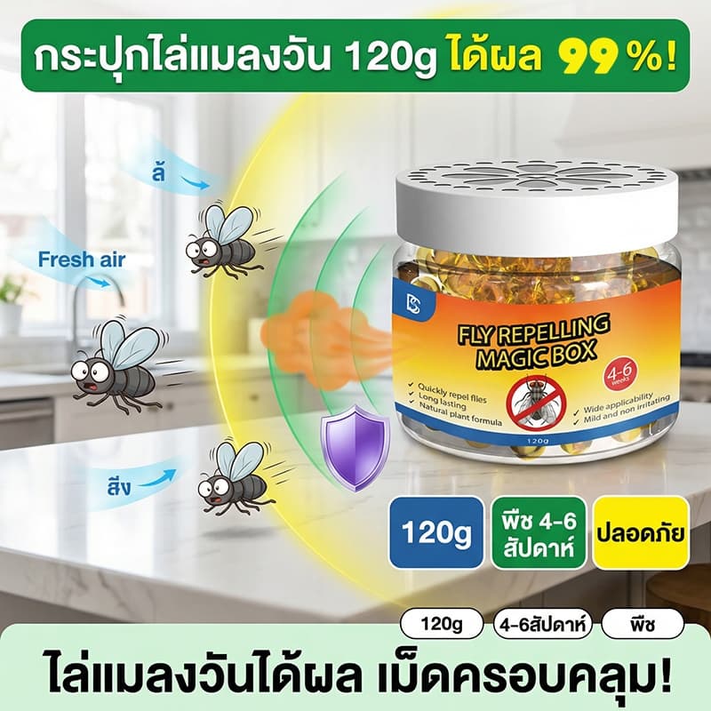 YA ไล่แมลงวันและแมลงหวี่ กําจัดแมลงวัน เติมน้ําแล้วใช้ได้ ซื้อ 1 แถม 1 รูปที่ 1