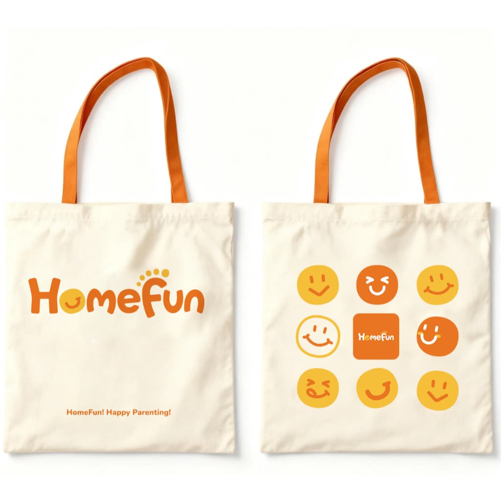 HOMEFUN กระเป๋าผ้าอ้อมผ้าใบขนาดใหญ่ลายน่ารัก Mommy Tote สําหรับขวดและผ้าอ้อมความจุสูง Organizer รูปที่ 1