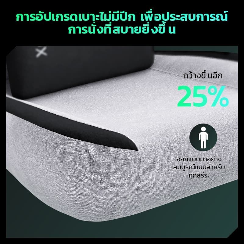 Xpanse Xblade เก้าอี้เกมมิ่ง ตามหลักสรีรศาสตร์ วางแขนปรับ5D gaming chair เก้าอี้คอม ถ่ายเทอากาศ นั่งนานก็ยังสบาย ไม่อึดอัด เก้าอี้สุขภาพ รูปที่ 6
