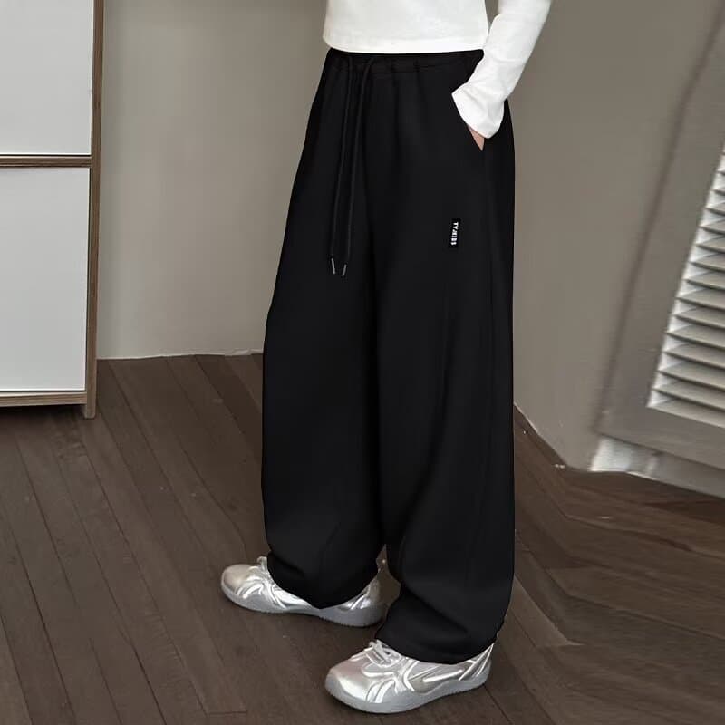 กางเกงเด็กผู้หญิง กางเกงวอร์มสำหรับสาว ๆ เอวยางยืด เทา / ดำ 130-160cm แฟชั่น พักผ่อน สบาย เวอร์ชั่นเกาหลี ฤดูร้อน รูปที่ 7