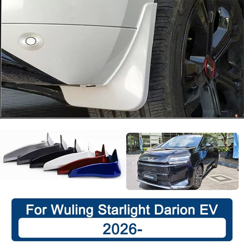 สี บังโคลน Wuling Starlight Darion EV 2026- บังโคลนหน้าสี ยางกันโคลน ยางกันขี้โคลน อุปกรณ์เสริมรถยนต์ 4ประตู