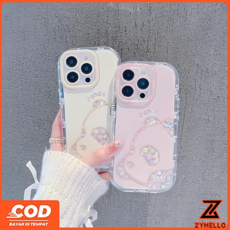 เหมาะสําหรับ OPPO A6X A5X A5 5G A5i A60 PRO A3 A3X A5 PRO A3 PRO A96 น่ารักการ์ตูนดอกไม้พิมพ์ตุ๊กตาหมีกันกระแทกและ drop-proof TPU เคสโทรศัพท์ รูปที่ 1