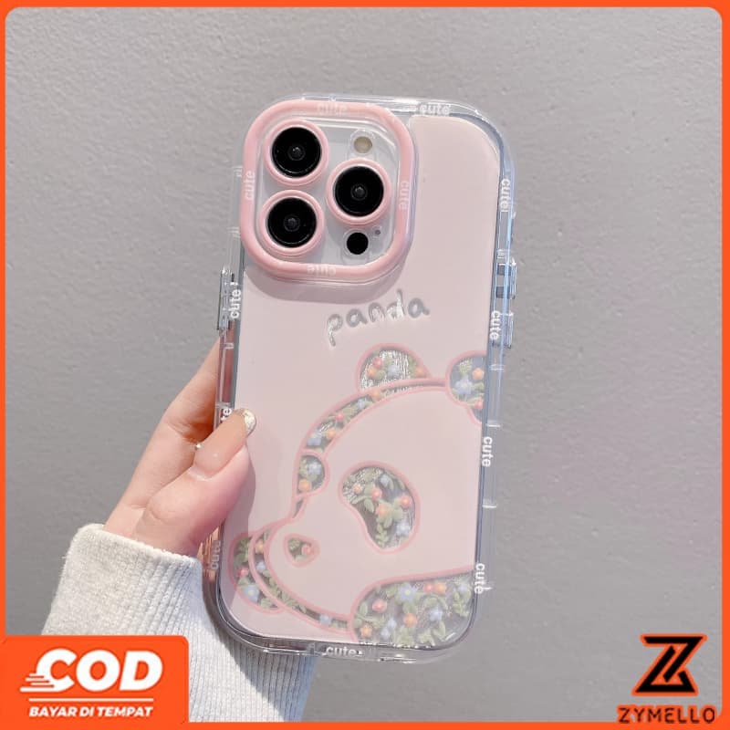 เหมาะสําหรับ OPPO A6X A5X A5 5G A5i A60 PRO A3 A3X A5 PRO A3 PRO A96 น่ารักการ์ตูนดอกไม้พิมพ์ตุ๊กตาหมีกันกระแทกและ drop-proof TPU เคสโทรศัพท์ รูปที่ 4