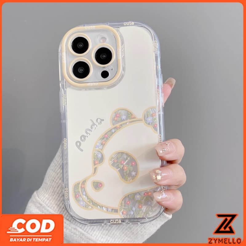 เหมาะสําหรับ OPPO A6X A5X A5 5G A5i A60 PRO A3 A3X A5 PRO A3 PRO A96 น่ารักการ์ตูนดอกไม้พิมพ์ตุ๊กตาหมีกันกระแทกและ drop-proof TPU เคสโทรศัพท์ รูปที่ 5