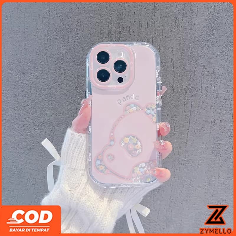 เหมาะสําหรับ OPPO A6X A5X A5 5G A5i A60 PRO A3 A3X A5 PRO A3 PRO A96 น่ารักการ์ตูนดอกไม้พิมพ์ตุ๊กตาหมีกันกระแทกและ drop-proof TPU เคสโทรศัพท์ รูปที่ 2