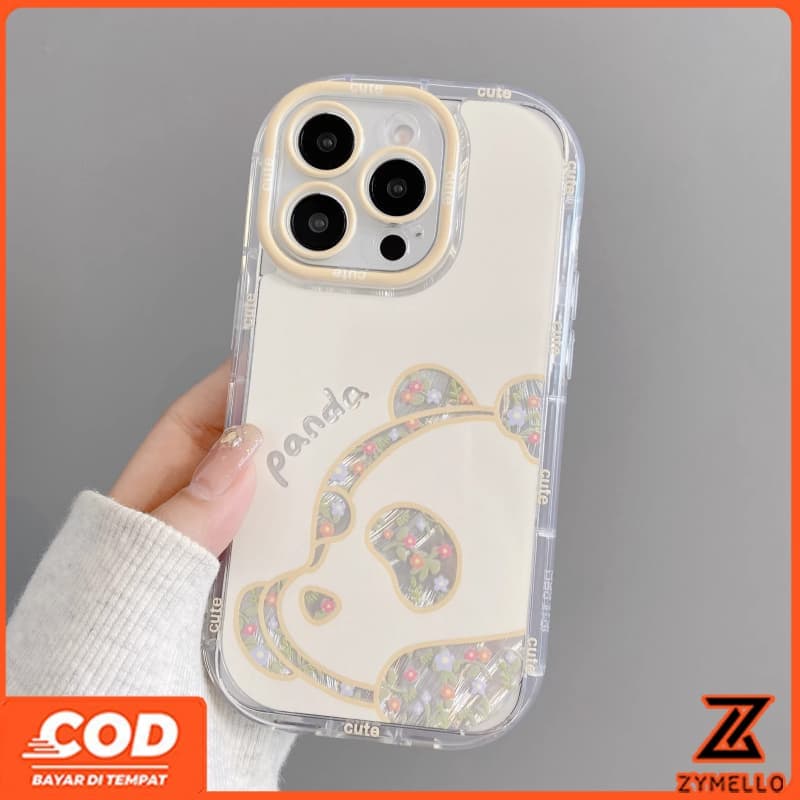 เหมาะสําหรับ OPPO A6X A5X A5 5G A5i A60 PRO A3 A3X A5 PRO A3 PRO A96 น่ารักการ์ตูนดอกไม้พิมพ์ตุ๊กตาหมีกันกระแทกและ drop-proof TPU เคสโทรศัพท์ รูปที่ 3
