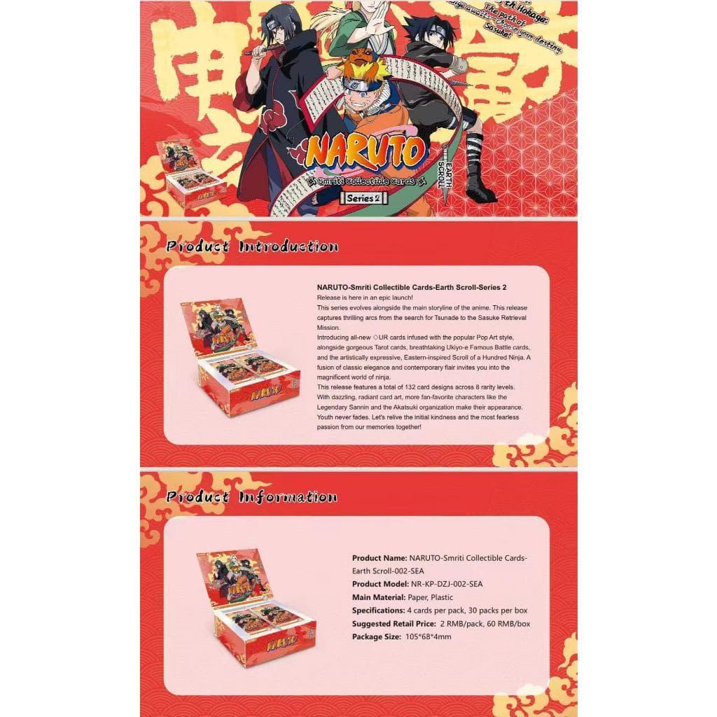การ์ดนารูโตะ T2W9 เวอร์ชั่นภาษาอังกฤษกล่องของแท้ KAYOU ของเล่นของขวัญสะสม รูปที่ 2