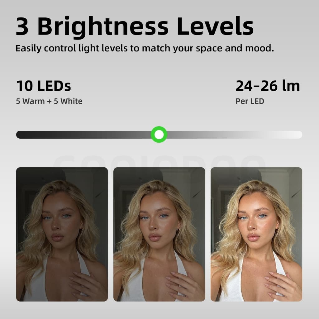 GOOJODOQ Mobile Selfie เติมแสง Stable ClipType-C ชาร์จที่มาพร้อมกับโหมดกระจกขนาดเล็ก 3 สี รูปที่ 6