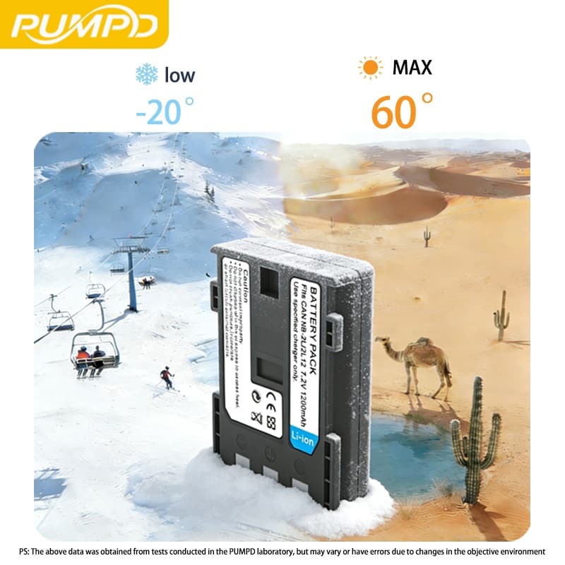 PUMPD NB-2L แบตเตอรี่กล้องเหมาะสําหรับ Canon 350D 400D S30 S45 S50 S60 S70 G7 G9 ที่ชาร์จกล้อง รูปที่ 4
