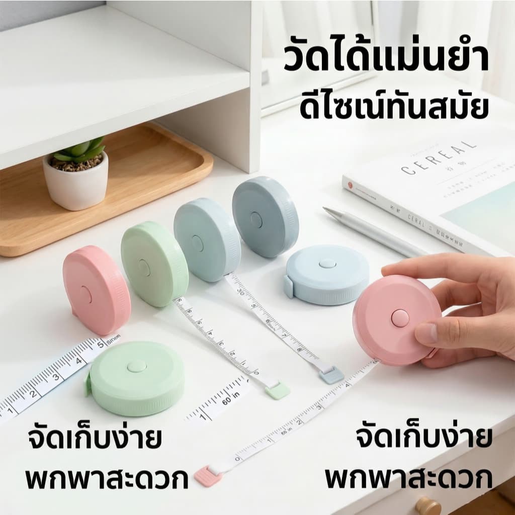 มินิเทปขนาดเล็กเทปวัดนักเรียนครัวเรือนแบบพกพาเมตรไม้บรรทัดไม้บรรทัดนุ่มเทปวัดขาเอวหน้าอกวัดเสื้อผ้าไม้บรรทัด รูปที่ 8