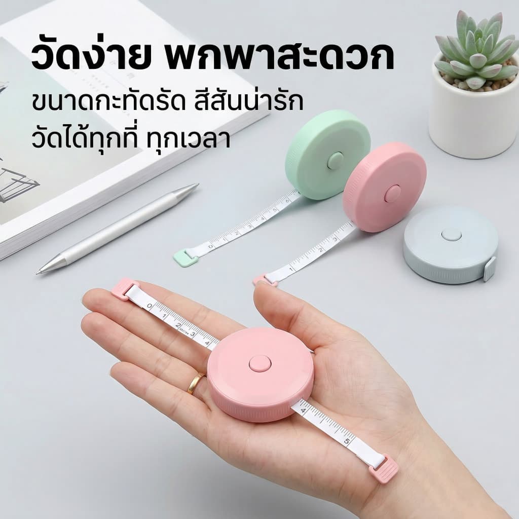 มินิเทปขนาดเล็กเทปวัดนักเรียนครัวเรือนแบบพกพาเมตรไม้บรรทัดไม้บรรทัดนุ่มเทปวัดขาเอวหน้าอกวัดเสื้อผ้าไม้บรรทัด รูปที่ 4