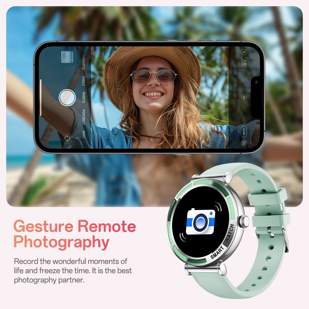 Aolon LILY R3 สมาร์ทวอท์ชบลูทูธโทรกีฬาฟิตเนสติดตาม Heart Rate Sleep Monitoring Smartwatch สําหรับผู้หญิง รูปที่ 2