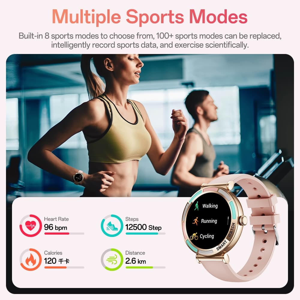 Aolon LILY R3 สมาร์ทวอท์ชบลูทูธโทรกีฬาฟิตเนสติดตาม Heart Rate Sleep Monitoring Smartwatch สําหรับผู้หญิง รูปที่ 4