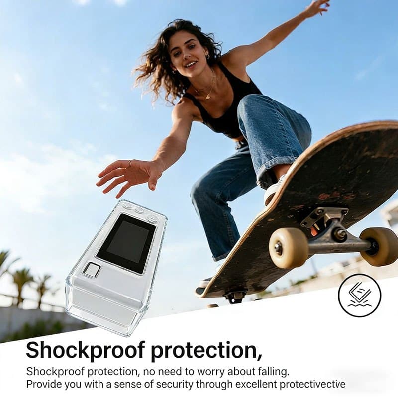 ป้องกันกรณี Transprent Clear TPU Case สําหรับ Kodak Charmera กล้อง Anti-Drop เปลือกป้องกันกระเป๋า รูปที่ 5