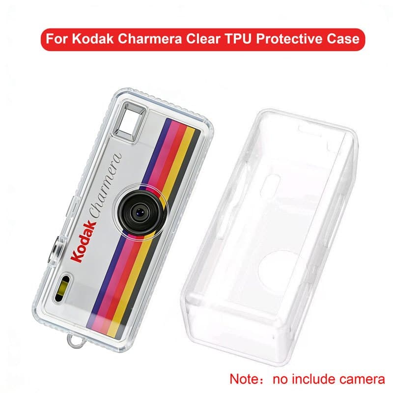 ป้องกันกรณี Transprent Clear TPU Case สําหรับ Kodak Charmera กล้อง Anti-Drop เปลือกป้องกันกระเป๋า