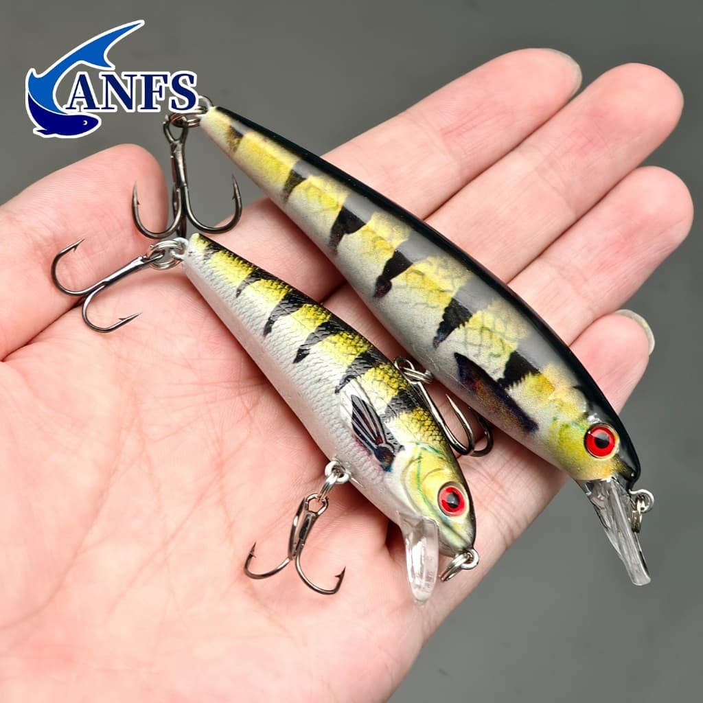 2 ชิ้นที่มีสีสัน Sinking Minnow เหยื่อตกปลา-Realistic Design เหยื่อประดิษฐ์รูปแบบVibrant สําหรับตกปลาน้ําจืดน้ําเค็ม รูปที่ 7